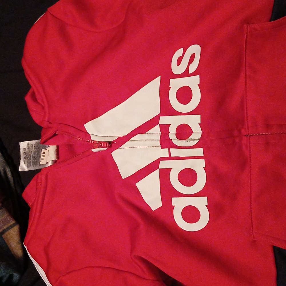 Boys Adidas zip up hoodie